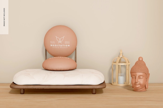 Maquete de Cadeira de Meditação Vista Frontal