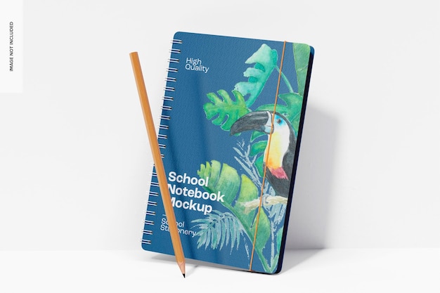 Maquete de Caderno Escolar, Caindo