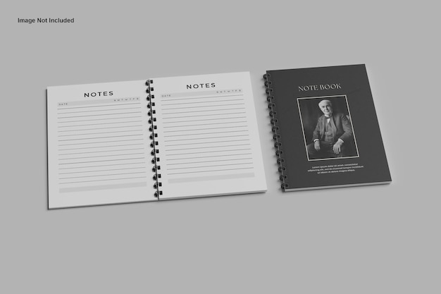 maquete de caderno