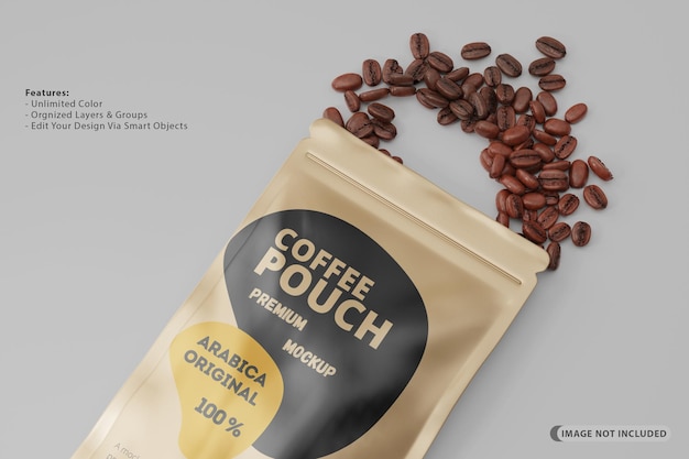 Maquete de café de bolsa