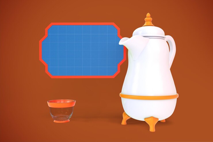PSD maquete de café eid