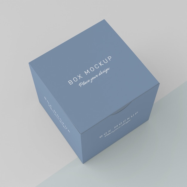 Maquete de caixa de papelão