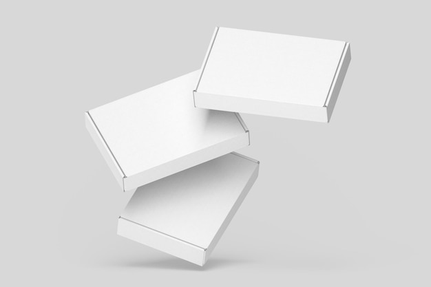 Maquete de caixa de papelão