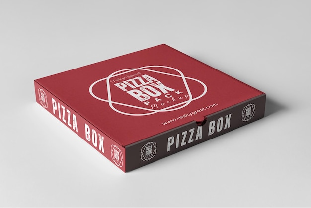 Maquete de caixa de pizza