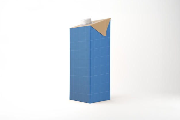 Maquete de caixa de suco