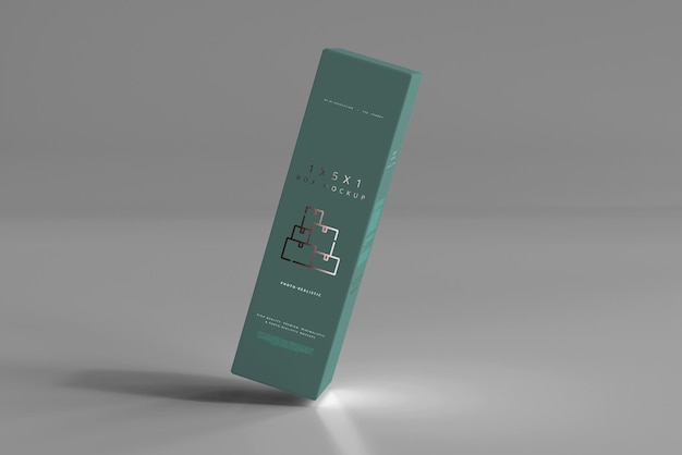 Maquete de caixa isolada