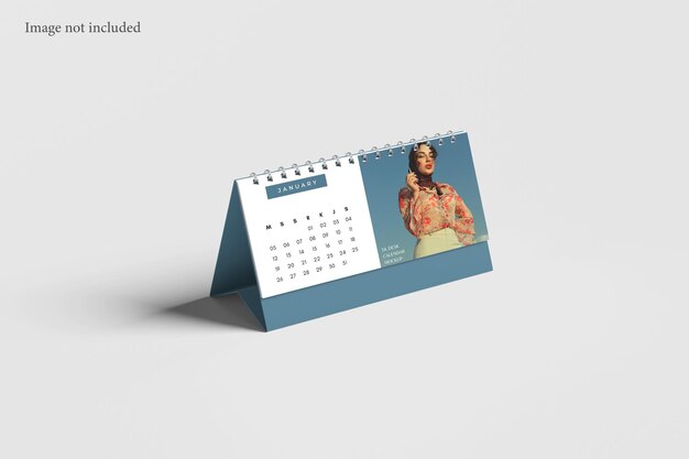 Maquete de calendário de mesa