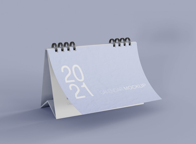 Maquete de calendário minimalista