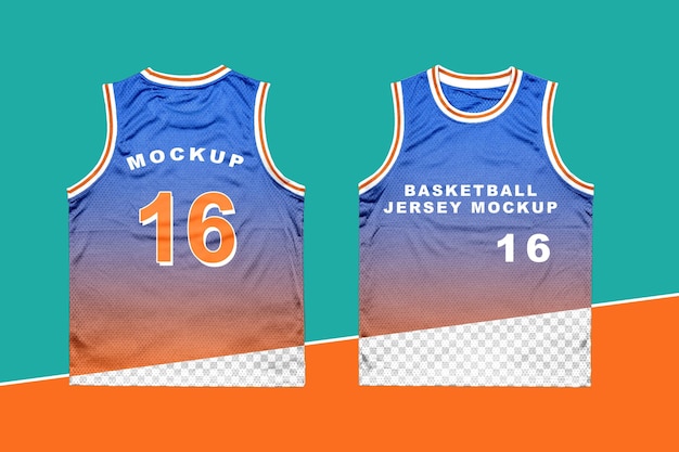 Maquete de camisa de basquete