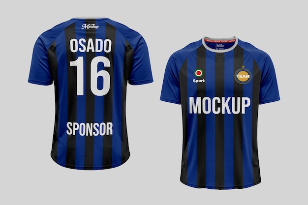 PSD maquete de camisa de futebol