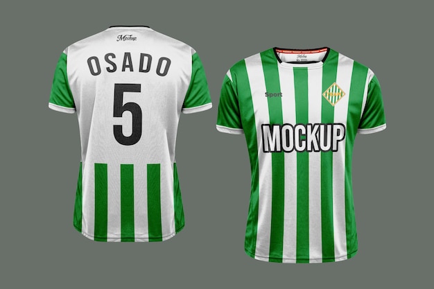 PSD maquete de camisa de futebol