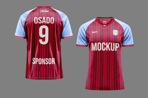 Maquete de camisa de futebol