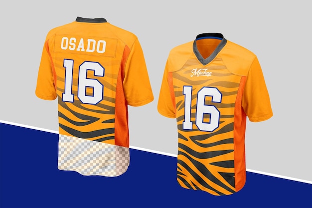 PSD maquete de camisa de futebol