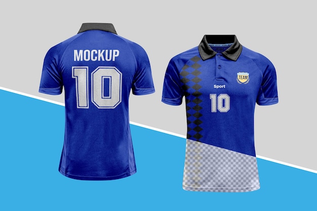 PSD maquete de camisa de futebol