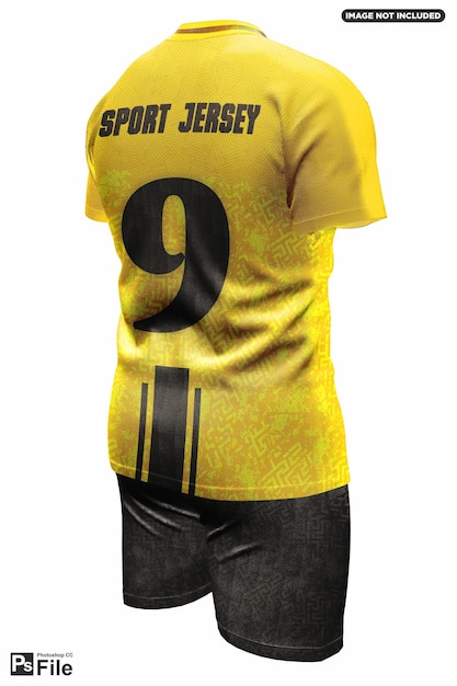 Maquete de camisa de futebol