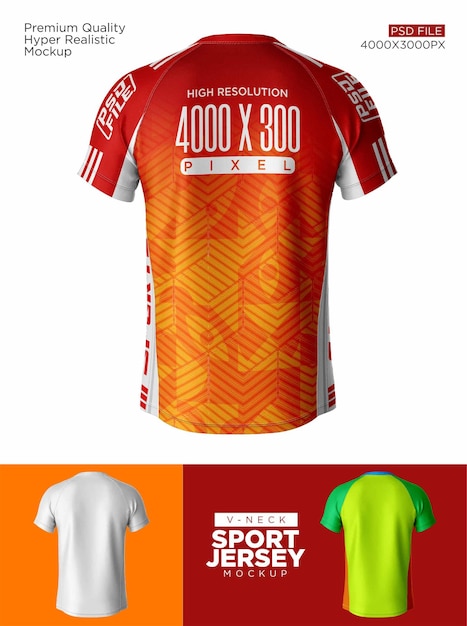 PSD maquete de camisa esporte