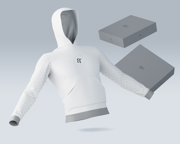 Maquete de camisa esportiva com logotipo da marca