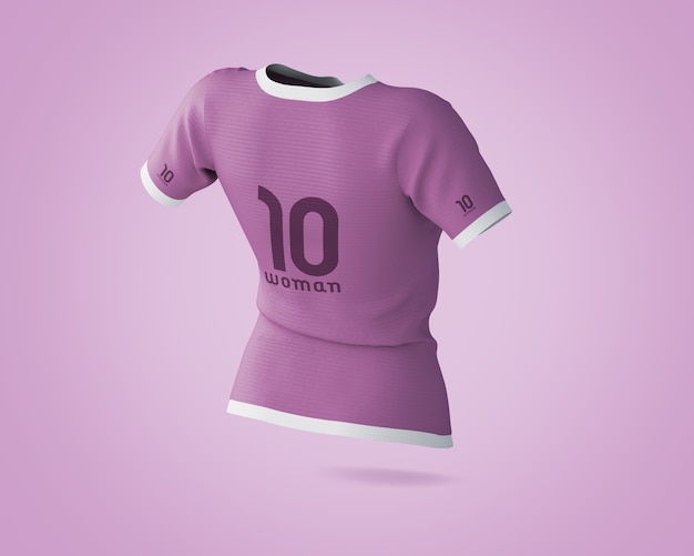 Maquete de camisa esportiva com logotipo da marca