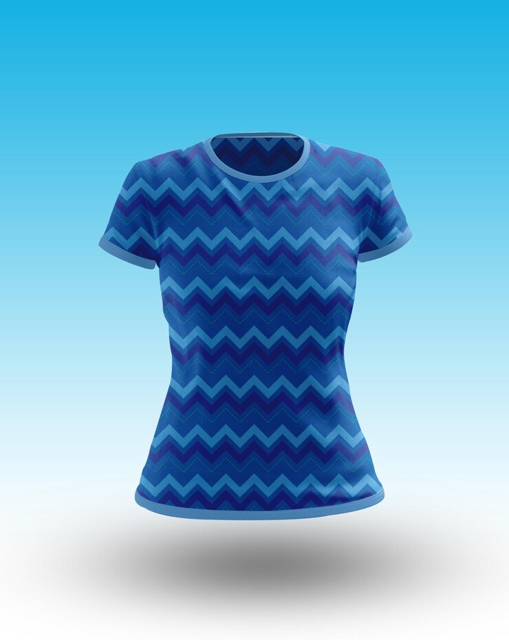 PSD maquete de camisa feminina para uso diário