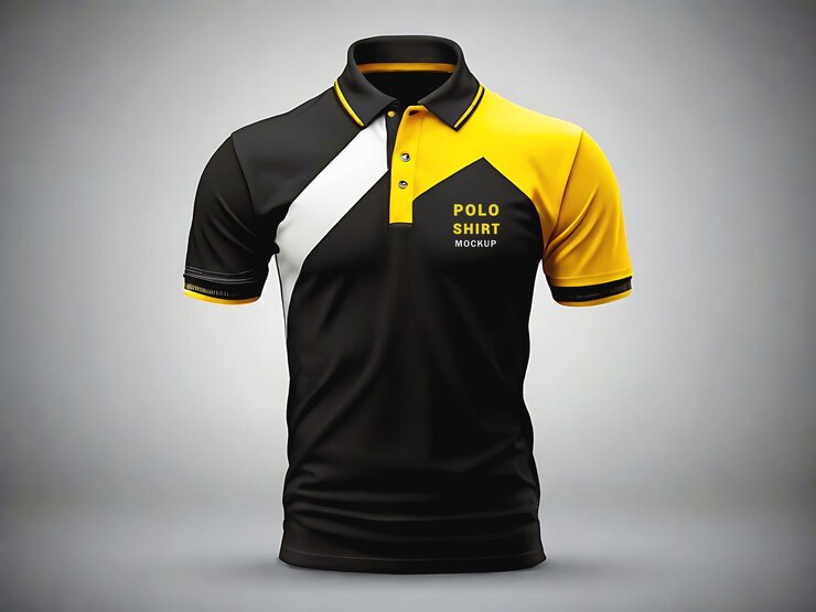 Maquete de camisa polo editável em PSD