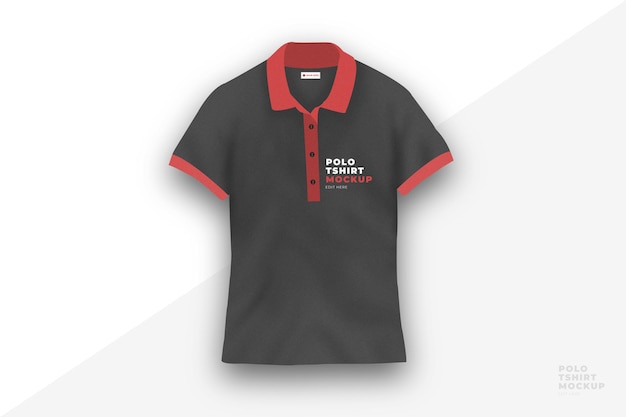 Maquete de camisa polo masculina