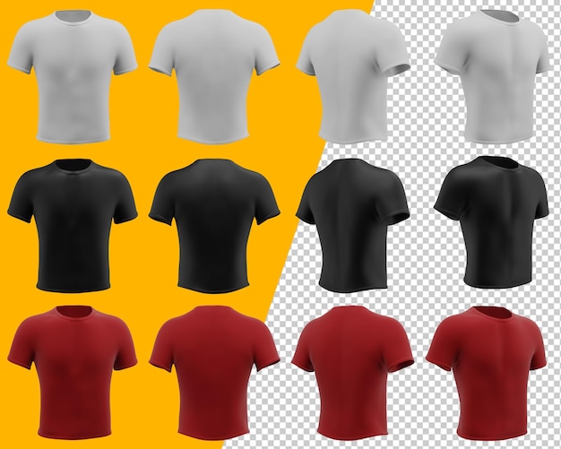 Maquete de camiseta, camiseta com mangas curtas