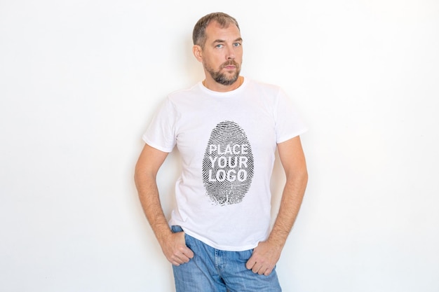 Maquete de camiseta masculina
