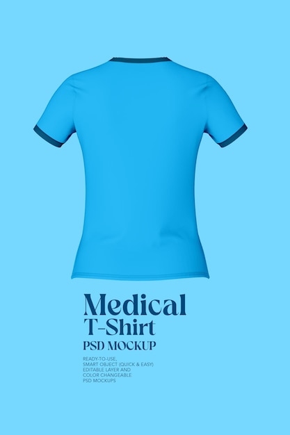 PSD maquete de camiseta médica