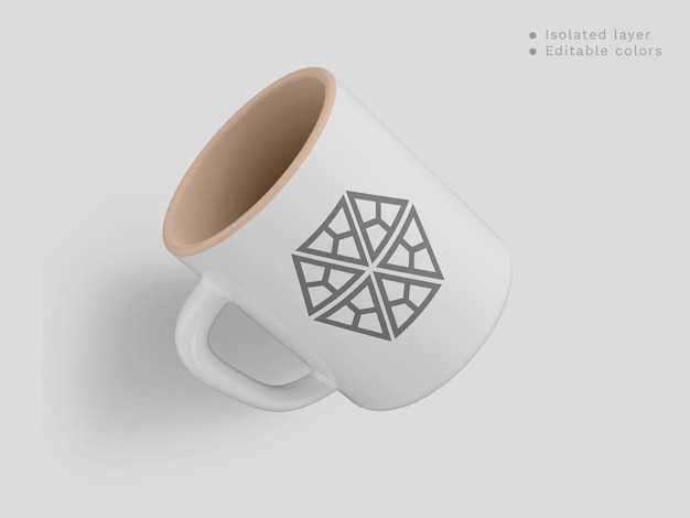 maquete de caneca moderna