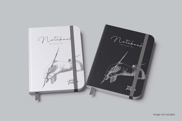 Maquete de capa de notebook