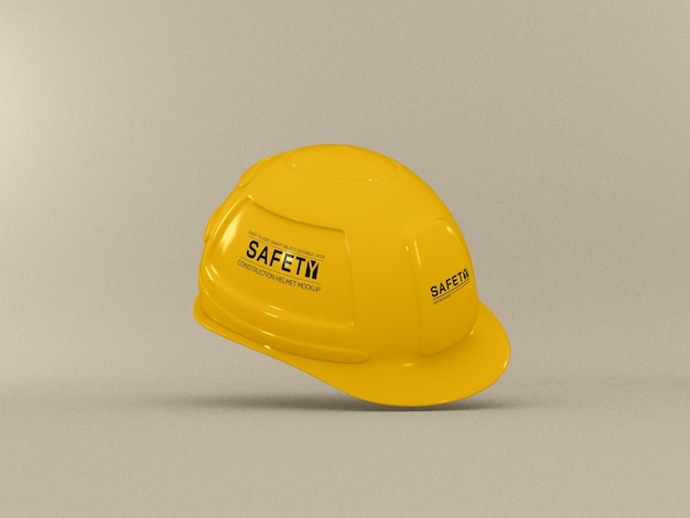 Maquete de capacete de construção