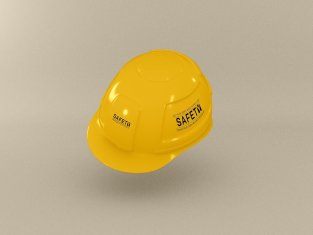 Maquete de capacete de construção