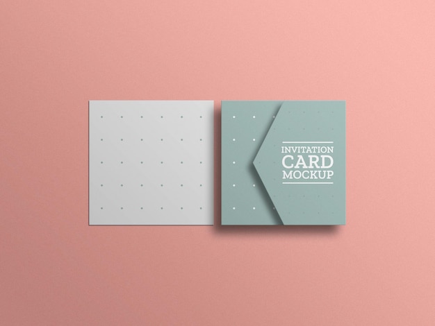 Maquete de cartão de convite mínimo