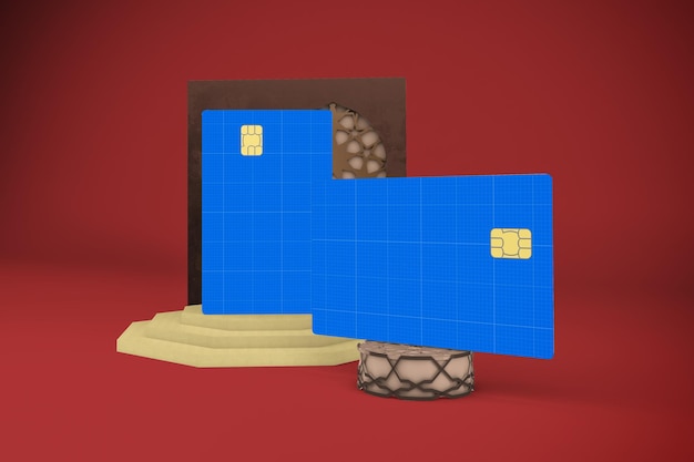 PSD maquete de cartão de crédito árabe