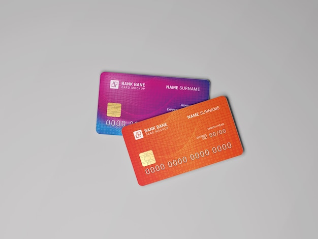 Maquete de cartão de crédito