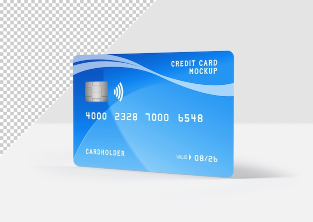 Maquete de cartão de crédito