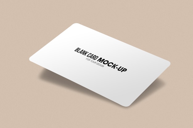 Maquete de cartão de visita ou nome em branco.
