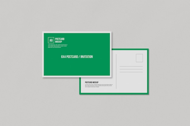 Maquete de cartão postal