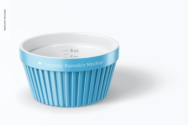 PSD maquete de cerâmica ramekin