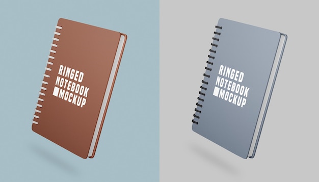 Maquete de conjunto de notebook