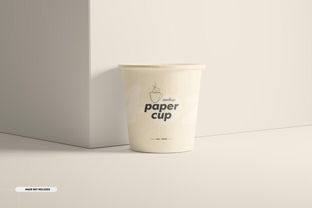 Maquete de copo de café de papel