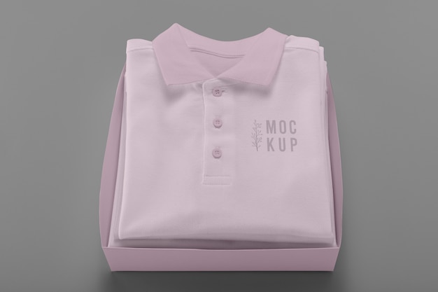 PSD maquete de design de camisa polo minimalista