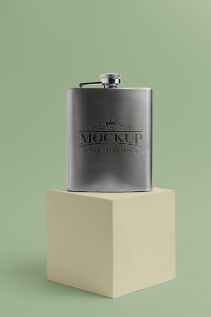 Maquete de design de frasco moderno