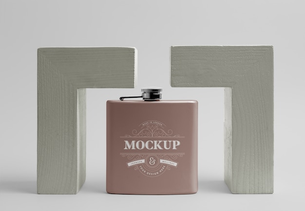 Maquete de design de frasco moderno