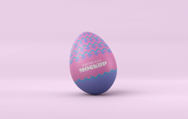 PSD maquete de design de ovo de páscoa