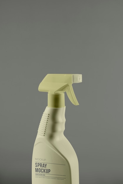 Maquete de design de spray cosmético