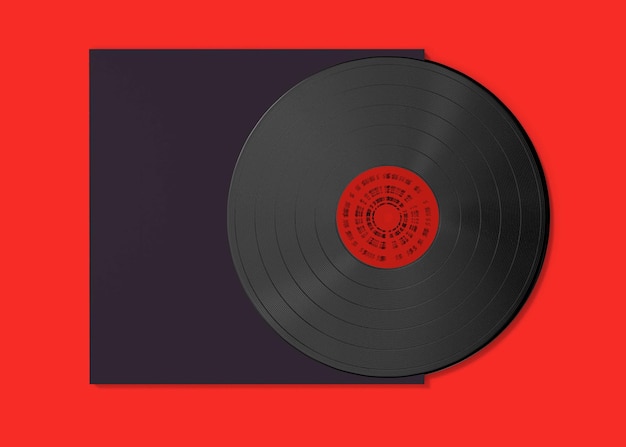 Maquete de disco de vinil
