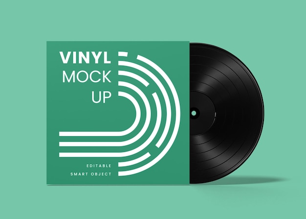 Maquete de disco de vinil