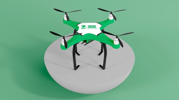 Maquete de drone de transporte aéreo