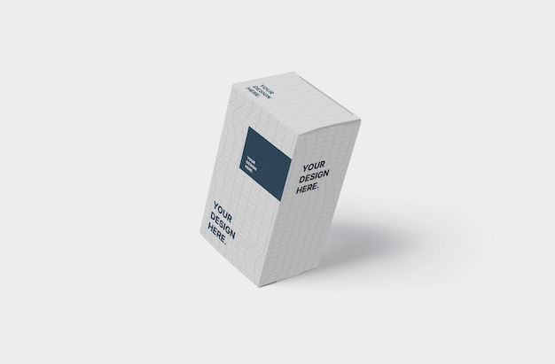 Maquete de embalagem de caixa realista
